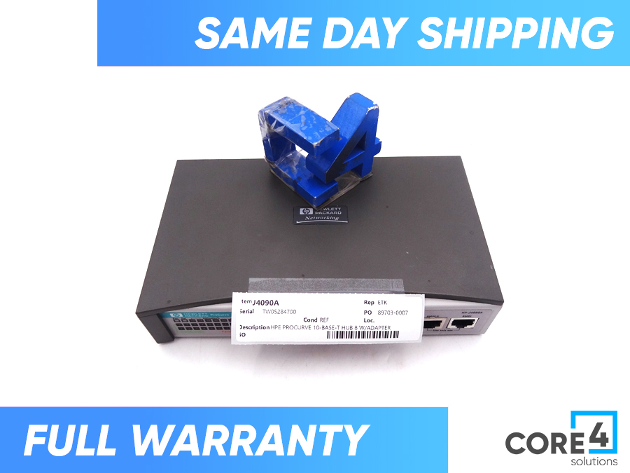 HP J4090A PROCURVE 10-BASE-T HUB 8 W/ADAPTER 