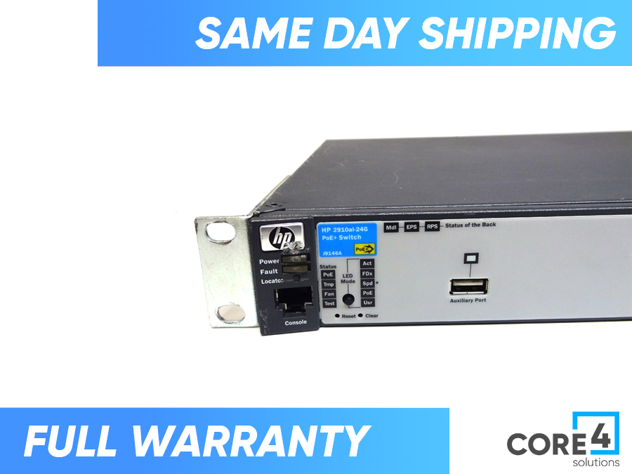 HP J9146A PROCURVE 2910AL-24G POE SWITCH - J9146-61001