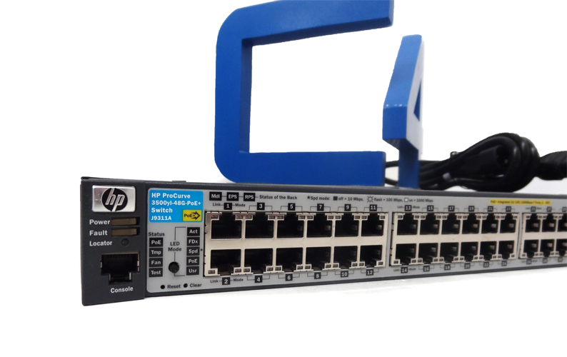 HP J9311A E3500-48G-POE+ YL SWITCH SWITCH - 48 PORTS - MANAGED (J9311A#ABA). NEW FACTORY SEALED