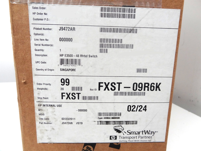 HP J9472A HP 3500-YL-48 48PT 10/100 + - RENEW