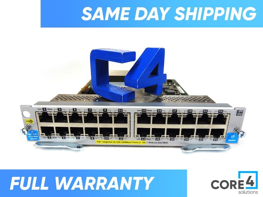 HP J9534A 24PT POE+ 1000BT MODULE - J9534-61001