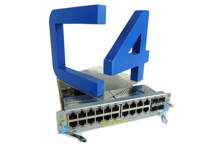 HP J9535A 20-PORT GIG-T POE+ / 4-PORT SFP V2 ZL MODULE