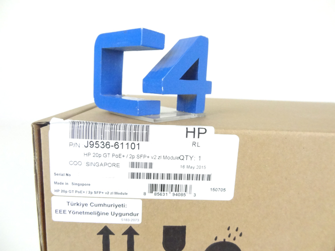 HP J9536A 20 PORTS GIGABIT ETHERNET - 10BASE-T POE+/2 PORT 10GBE SFP+ V2 ZL EXPANSION MODULE