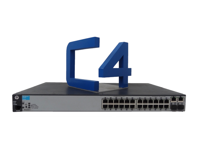 HP J9623A 2620-24 SWITCH - SWITCH - L4 - MANAGED - 24 X 10/100 + 2 X 10/100/1000 + 2 X SFP - RACK-MOUNTABLE (J9623A#ABA). NEW FACTORY SEALED