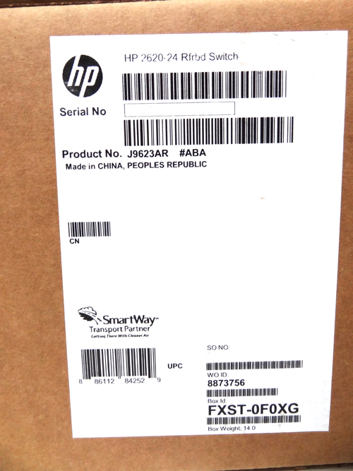 HP J9623A 2620-24 SWITCH - SWITCH - L4 - MANAGED - 24 X 10/100 + 2 X 10/100/1000 - RENEW
