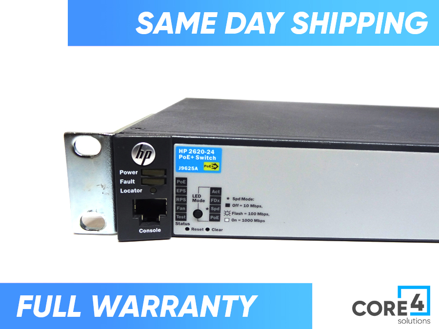 HP J9625A E2620-24-POE+ 24 POE SWITCH