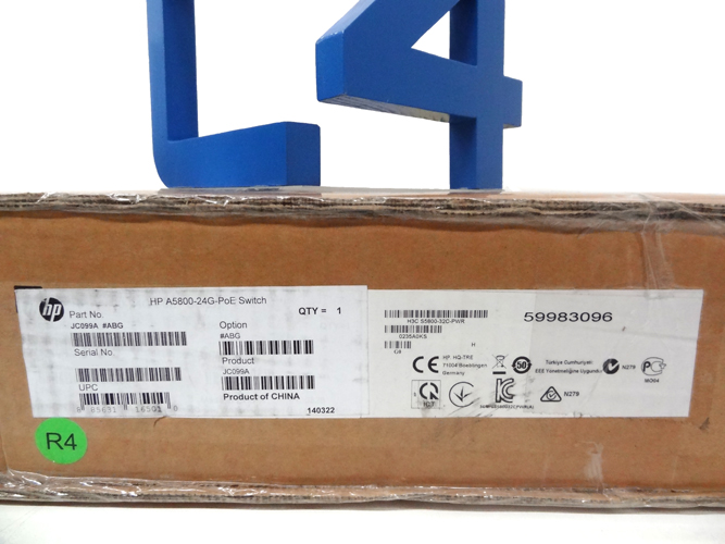 HP JC099A A5800-24G-POE SWITCH - SWITCH - L3 - MANAGED - 24 X 10/100/1000 + 4 X SFP+ - POE (JC099A#ABA). NEW FACTORY SEALED