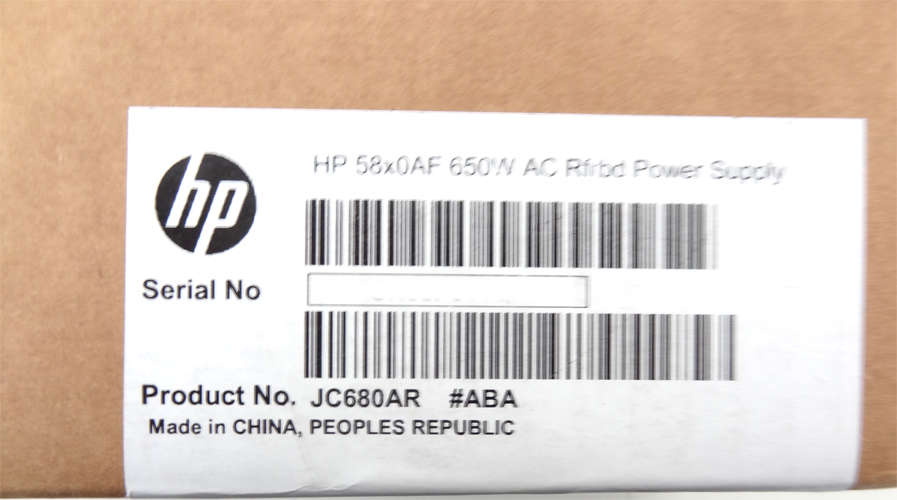 HP JC680A HP A58X0AF JC680A 650W AC POWER