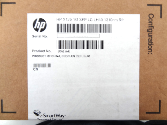 HP JD061A HP X125 1GB SFP LH40 TRANSCEIVER