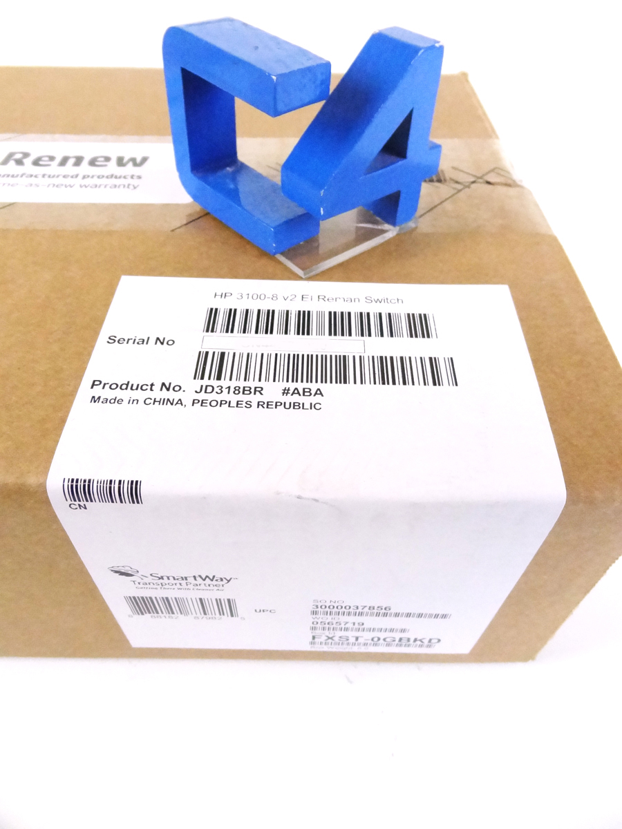 HP JD318B PROCURVE SWITCH A3100-8 EI *HP Renew* - JD318-61101, JD318-61201