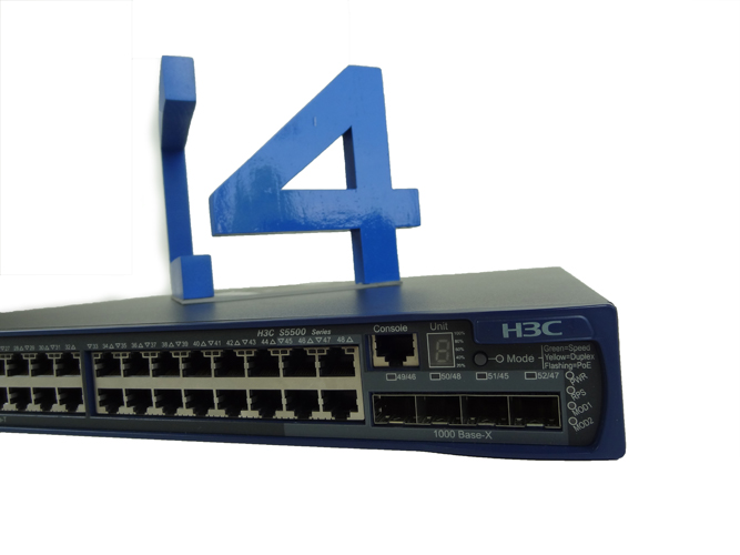 HP JD372A 5500-48G-POE SI SWITCH - SWITCH - L4 - MANAGED - 48 X 10/100/1000 + 4 X SHARED SFP - RACK-MOUNTABLE - POE (JD372A#ABA)