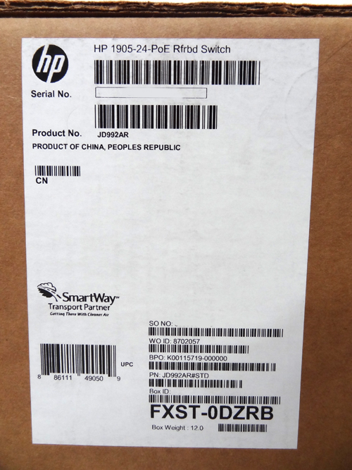 HP JD992A HP V1905-24-POE NETWORK SWITCH 