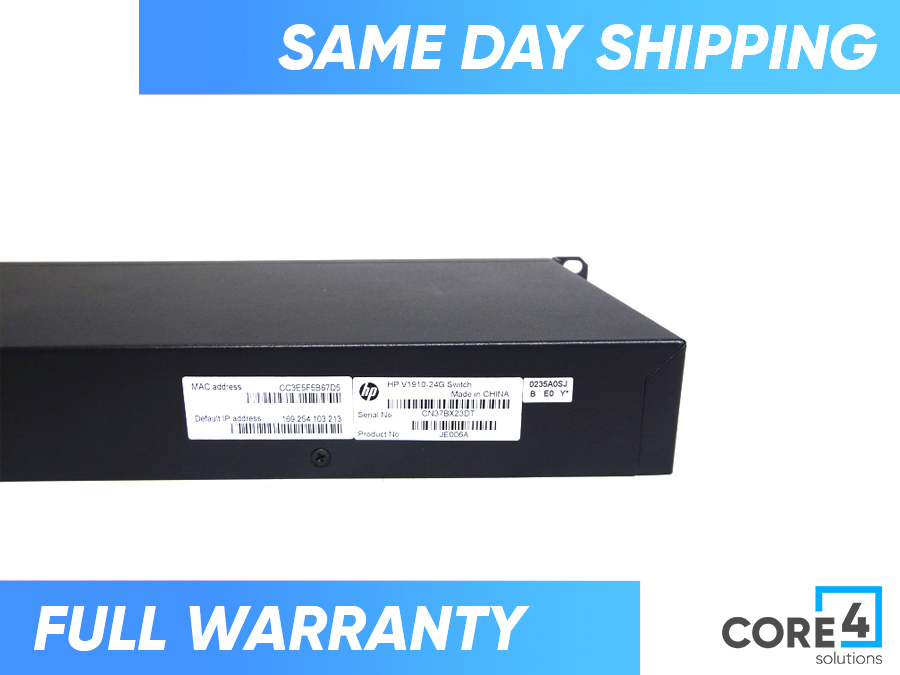 HP JE006A V1910-24G SWITCH - 3CRBSG2893