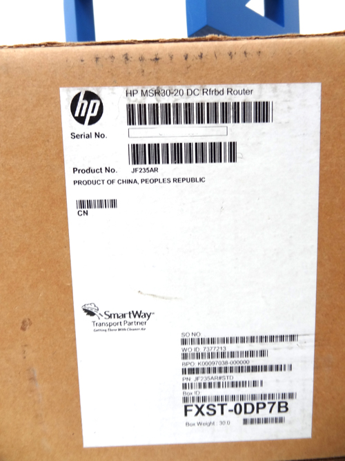 HP JF235A HP MSR30-20 DC ROUTER