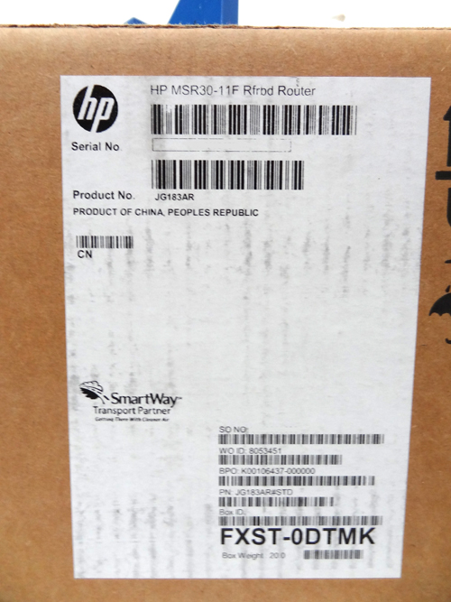 HP JG183A HP MSR30-11F ROUTER - RENEW