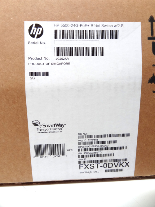 HP JG252A HP 5500-24G-POE+ EI TAA SWITCH W/2S