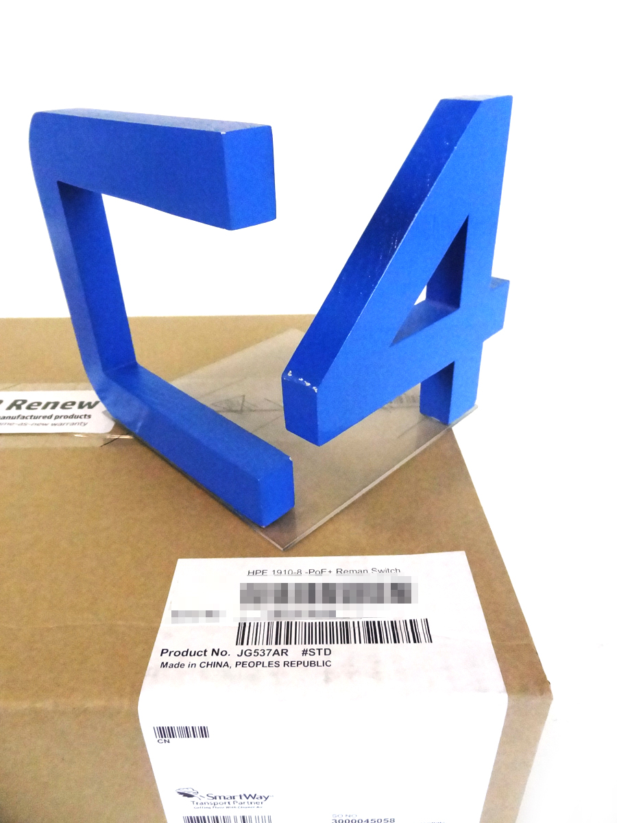 HP JG537A PROCURVE 1910-8-POE+ SWITCH *HP Renew* - JG537-61001, JG537-61101