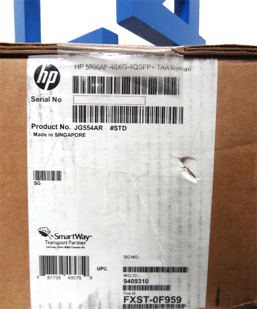 HP JG554A HP 5900AF-48XG-4QSFP+ TAA SWITCH