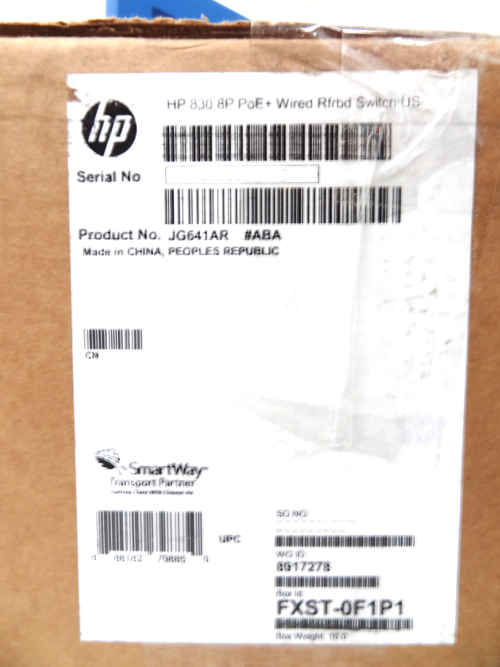 HP JG641A 830 8-PORT POE+ UNIFIED WIRED-WLAN SWITCH 