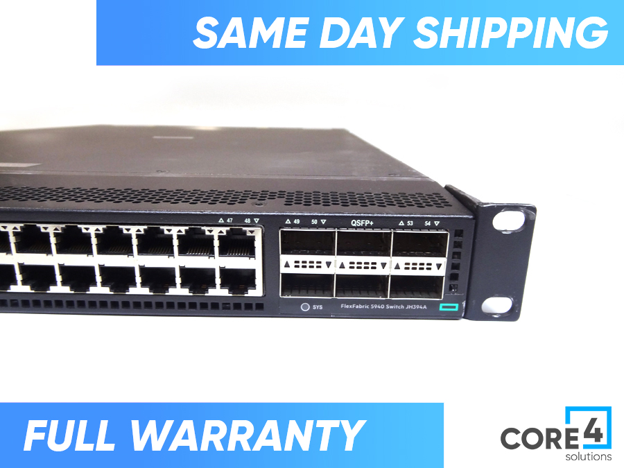 HP JH394A FF 5940 48XGT 6QSFP+ SWITCH - JH394-61001