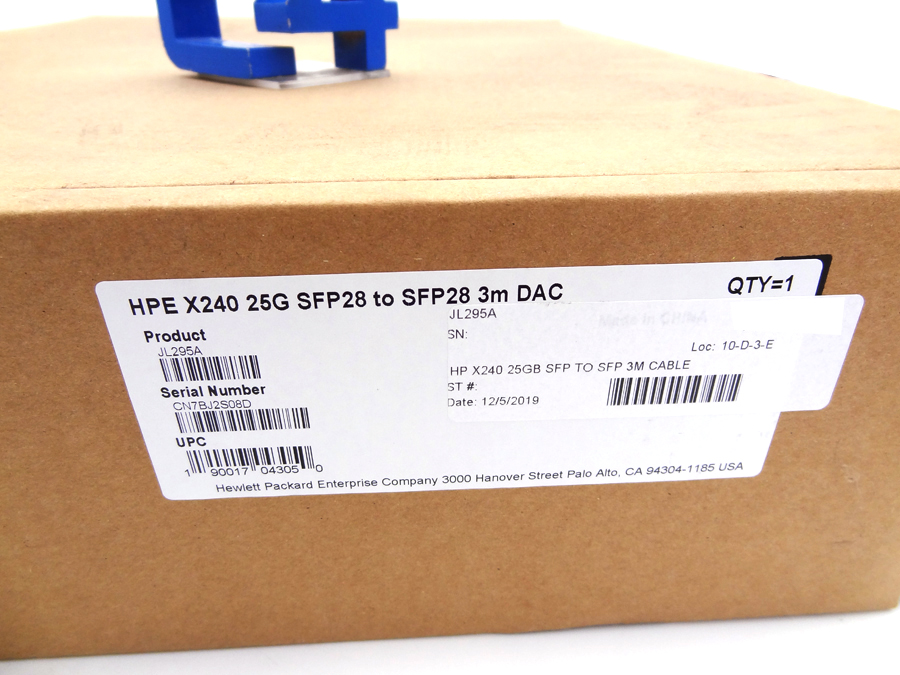 HP JL295A HP X240 25GB SFP TO SFP 3M CABLE 