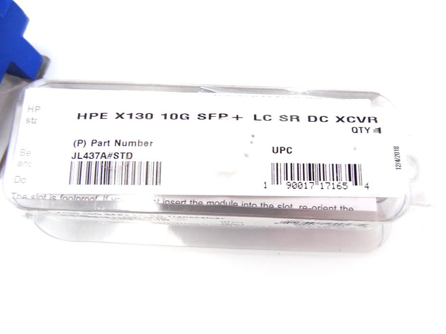 HP JL437A X130 10G SFP+ LC SR DC XCVR *New Sealed*