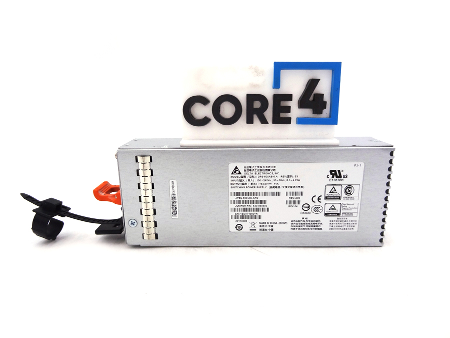 JUNIPER JPSU-600-AC-AFO EX3400 600W AC Power Supply Front-to-Back Airflow