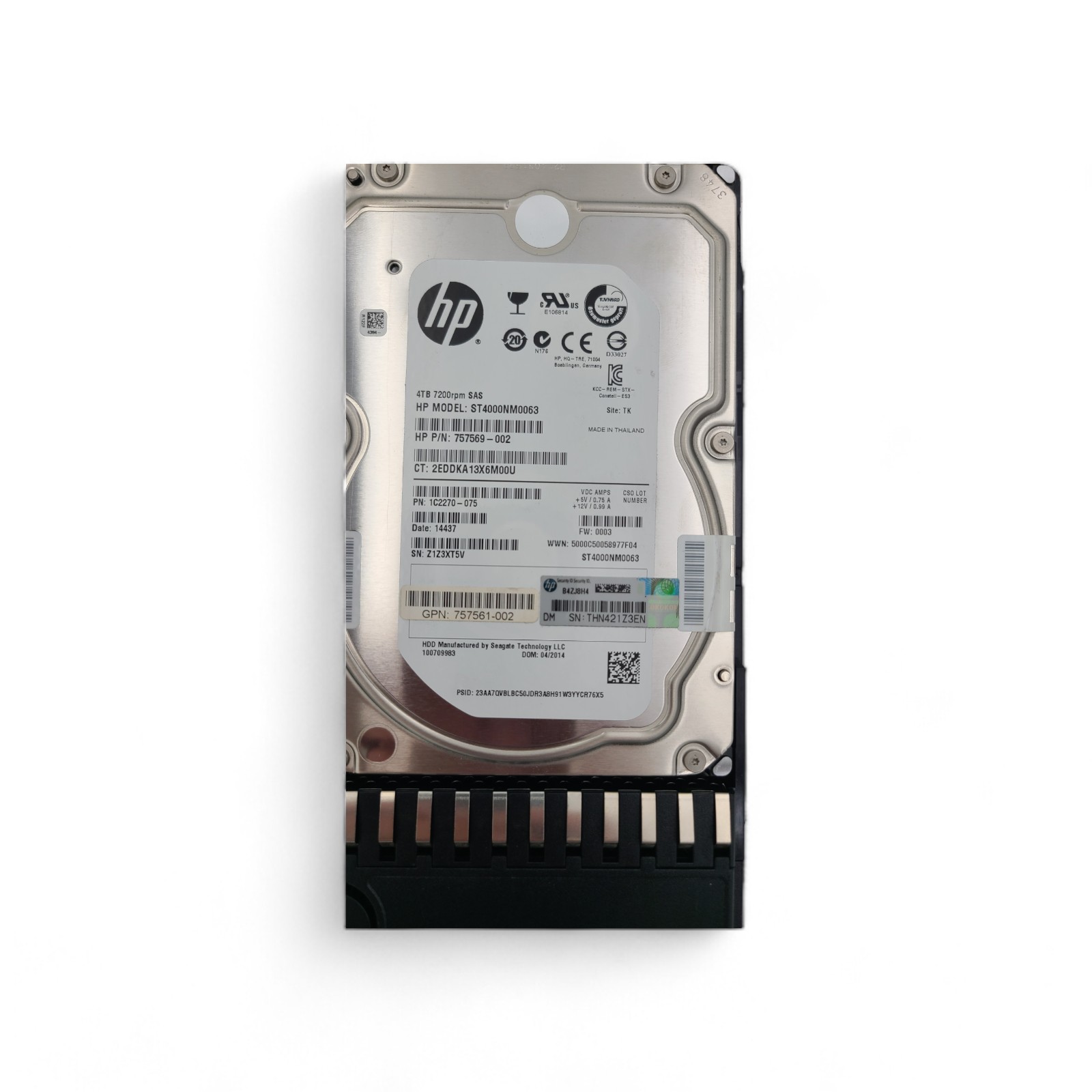 HP 801557-001 HPE MSA 4TB 12G SAS 7.2K LFF