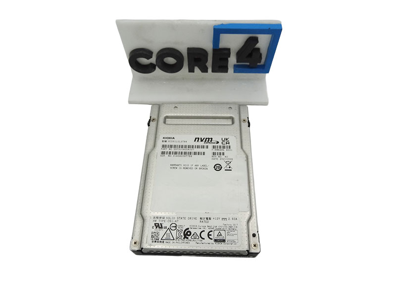 KIOXIA KCD61LUL3T84 3.84TB NVME GEN4 U.3 CD6-R 2.5 SSD