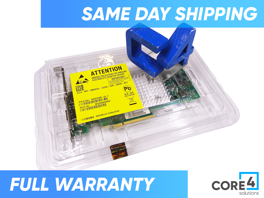 DELL KH63X QLOGIC QL41232 FASTLINQ DUAL PORT CARD - FH BRACKET