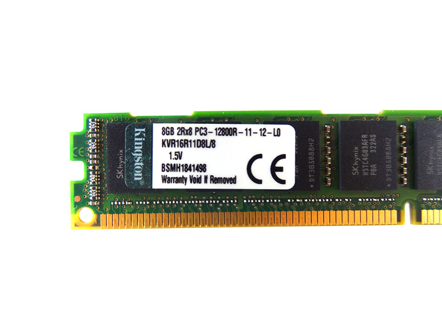 KINGSTON KVR16R11D8L/8 8GB 2RX8 1G X 72-BIT PC3-12800