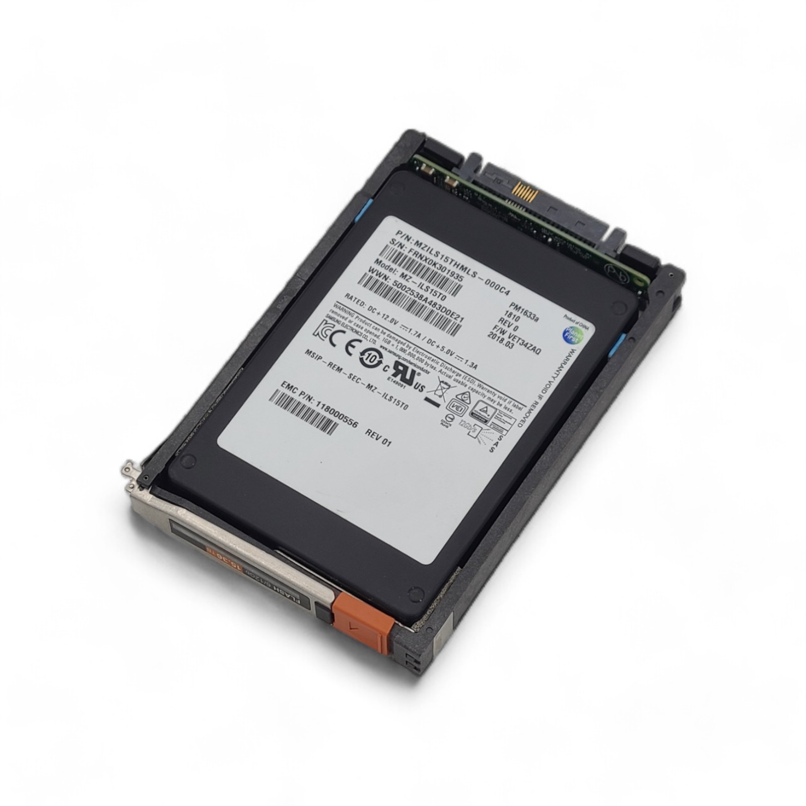 DELL KPM5XRUG15T3 KIOXIA PM5-R 15.36TB SAS 12GBPS 2.5 SSD