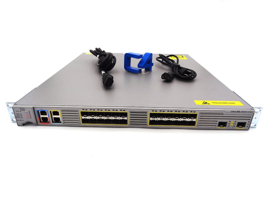 CISCO ME-3800X-24FS-M ETHERNET SWITCH W/ DUAL POWER