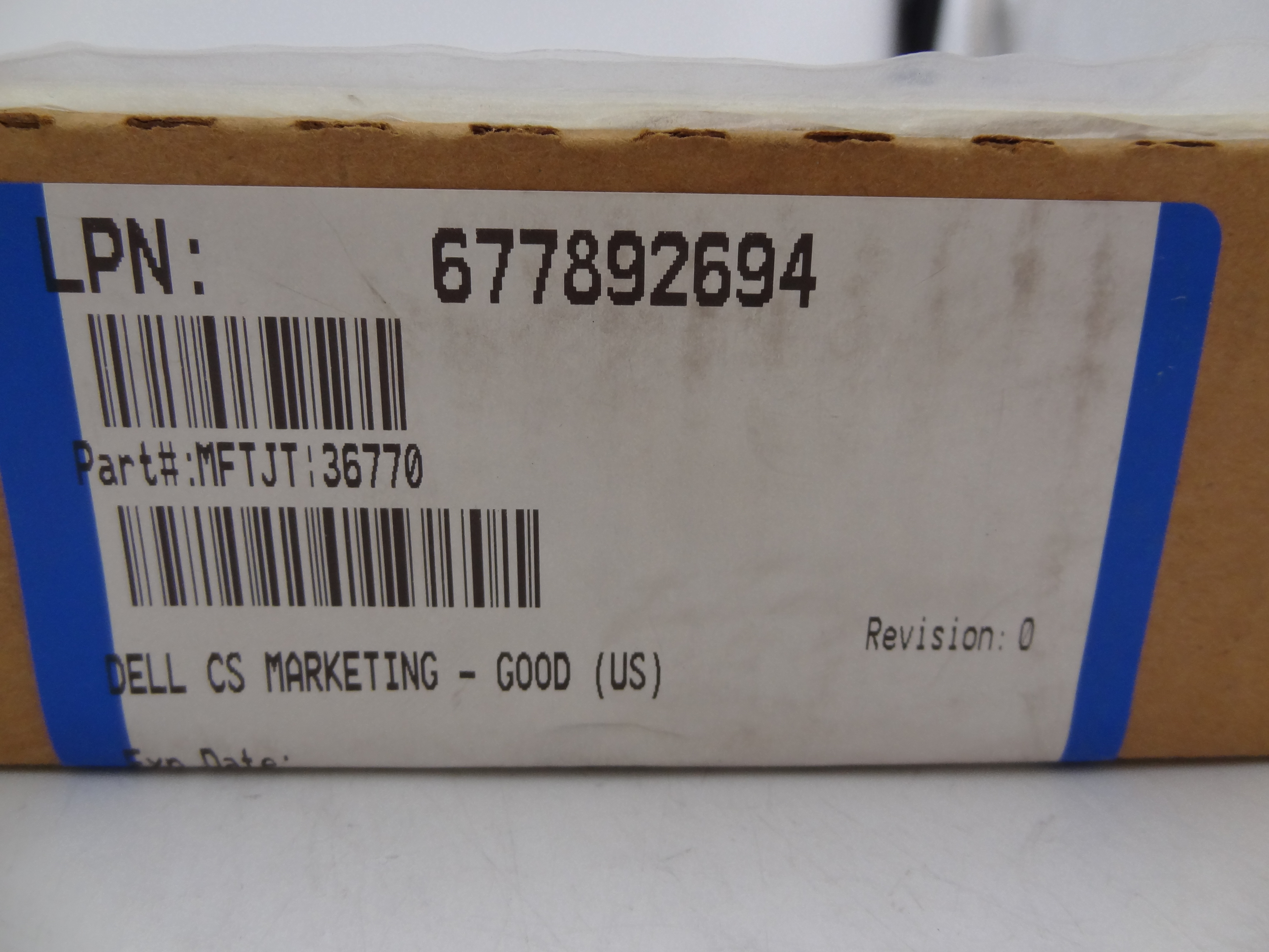 DELL MFTJT 4GB PC3L 10600R 1RX4 *New* - D1TMC, HMT351R7EFR4A-H9, M393B5270DH0-YH9 