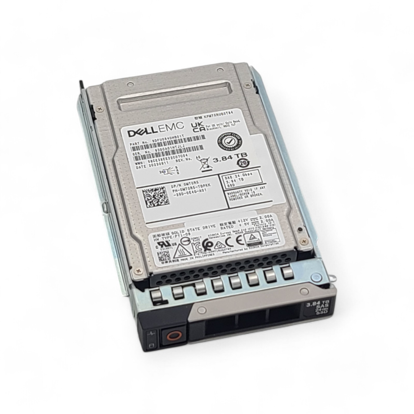 DELL MT0R5 3.84TB 24G SAS RI TLC 2.5 SSD KPM7XRUG3T84