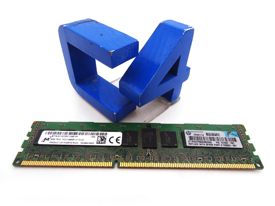 MICRON MT18JSF1G72PZ-1G9 8GB PC3-14900R 1RX4 MEMORY