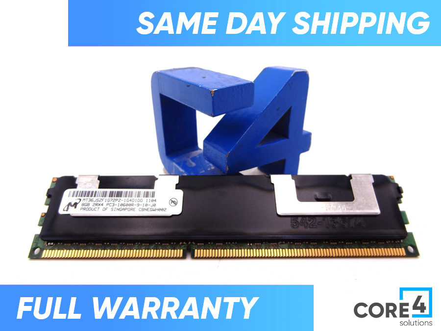 DELL MT36JSZF1G72PZ 8GBPC3 10600R (2RX4) MEMORY DIMM