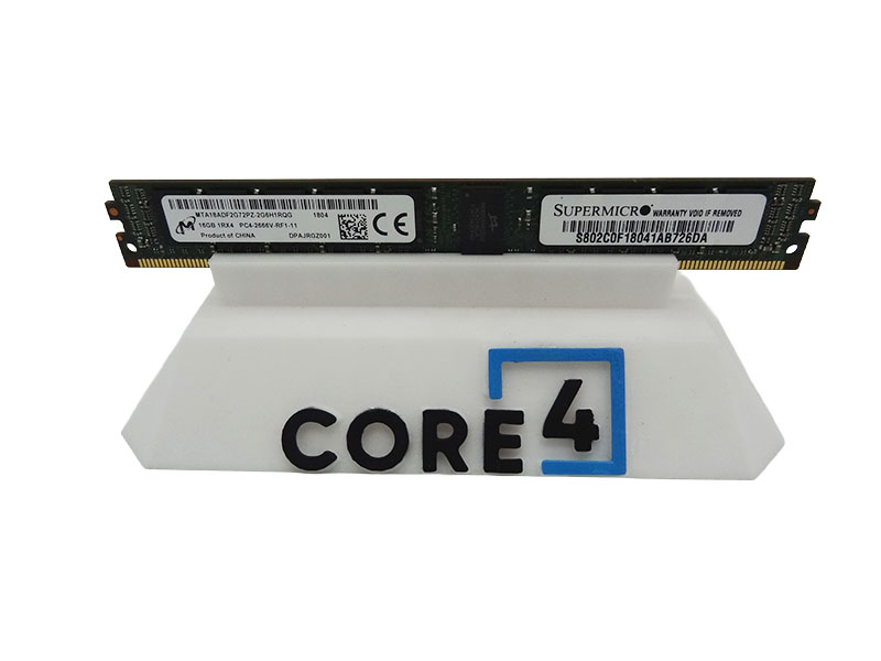MICRON MTA18ADF2G72PZ-2G6 16GB PC4-21300V-R DDR4-2666MHZ 1Rx4 ECC RDIMM VLP