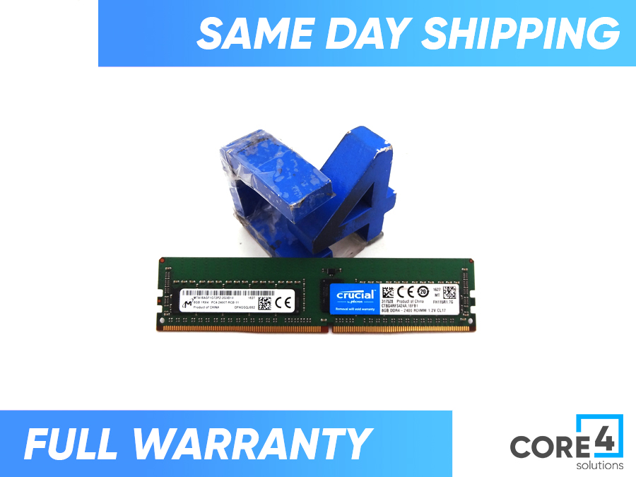 MICRON MTA18ASF1G72PZ-2G3 8GB PC4-2400T 1RX4 MEMORY