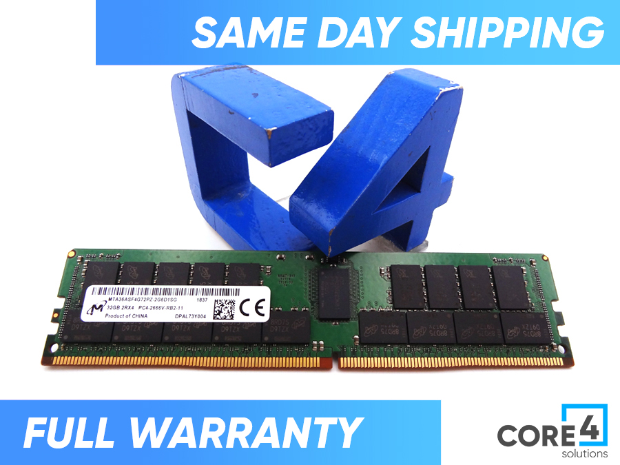 MICRON MTA36ASF4G72PZ-2G6 32GB PC4-2666V 2RX4 MEMORY
