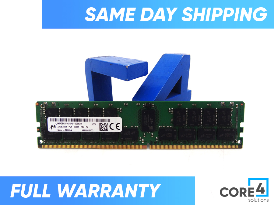 MICRON MTA36ASF4G72PZ-2G9 32GB PC4-2933 2RX4 MEMORY