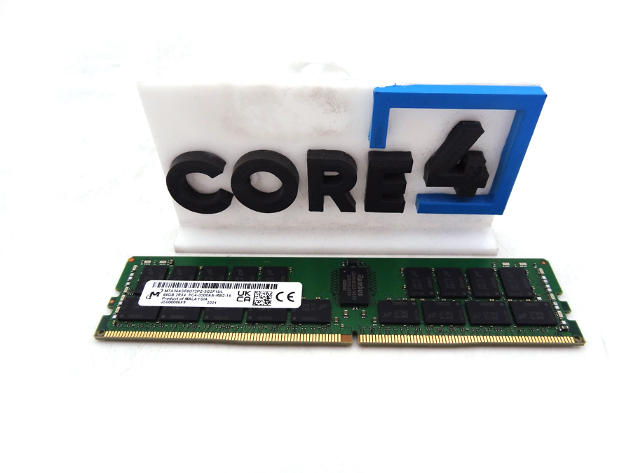 MICRON MTA36ASF8G72PZ-3G2 64GB PC4-3200AA ECC RDIMM 2rx4 MEMORY MODULE