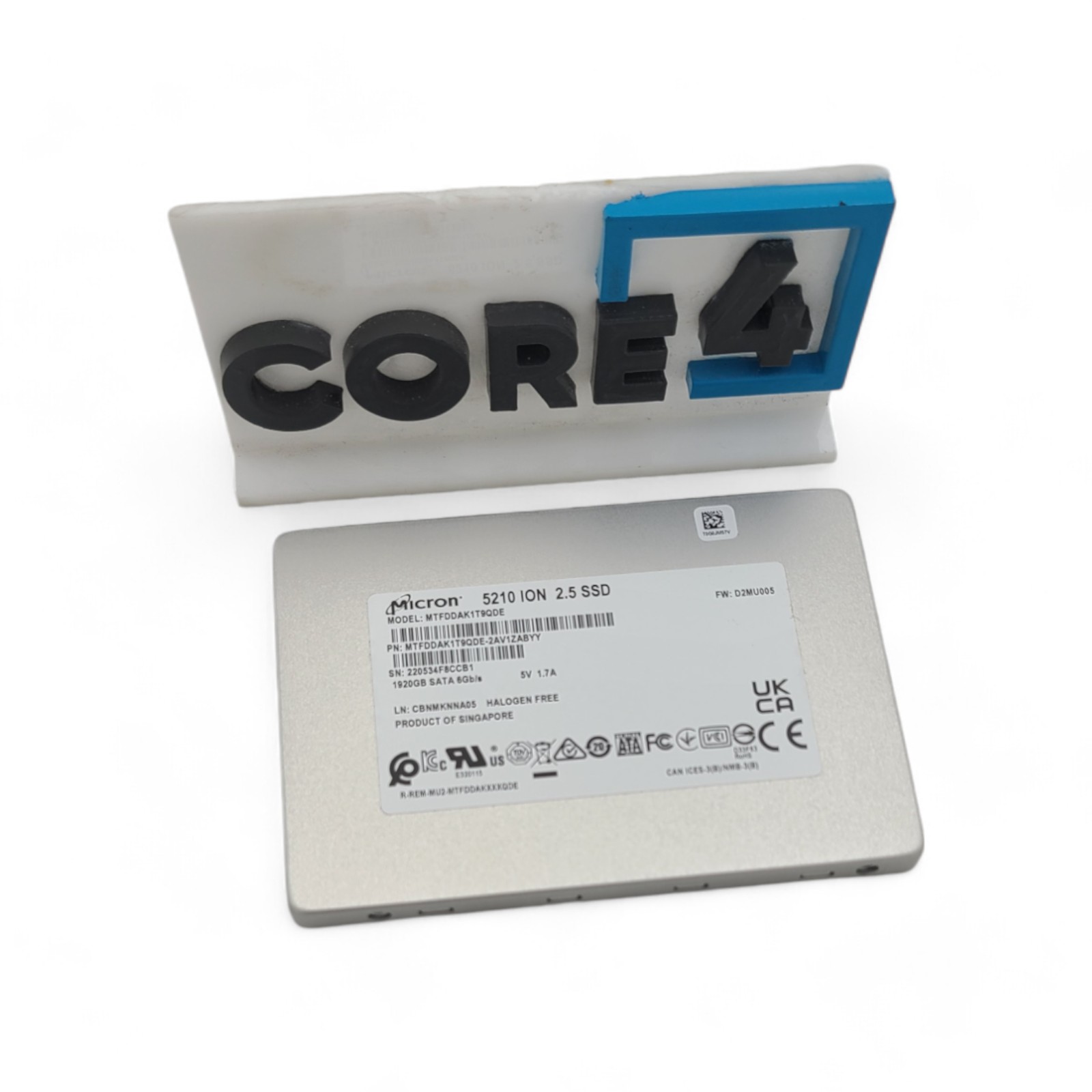 MISC MTFDDAK1T9QDE-2AV1ZA MICRON 5210 1.92TB 2.5 SATA SSD