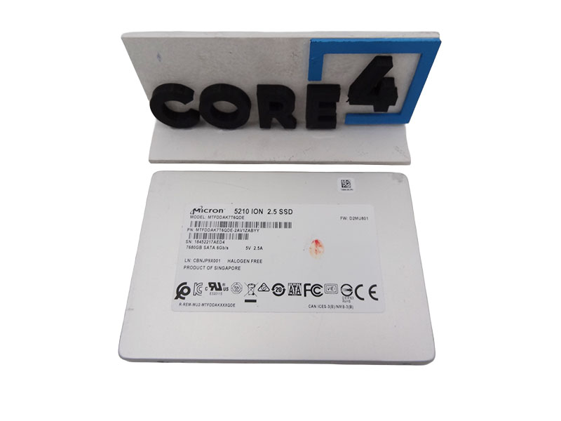 MICRON MTFDDAK7T6QDE 7.68TB 5210 ION 2.5 SATA 6GBPS SSD