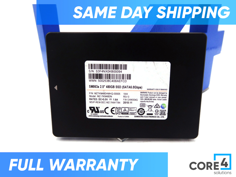 SAMSUNG MZ-7KM480N 480GB SM863A 2.5 6GBPS SATA SSD