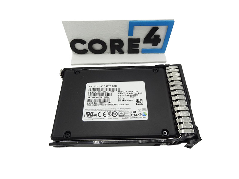 SAMSUNG MZ-WLR7T60 7.68TB NVME GEN4 PM1733 2.5 SSD