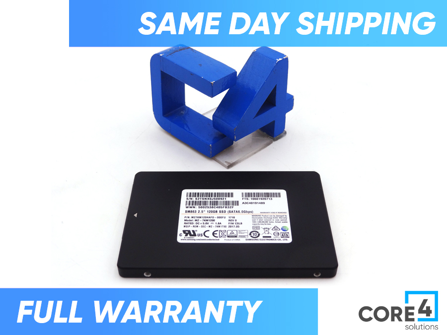 SAMSUNG MZ7KM120HAFD 120GB 2.5 6GBPS SATA SSD SM863