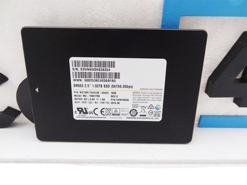 SAMSUNG MZ7KM1T9HAJM-00005 1.92TB SATA SM863 6GBPS 2.5 SSD