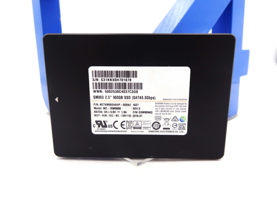 SAMSUNG MZ7KM960HAHP-000NU 960GB 6GBPS 2.5 SATA SSD SM863