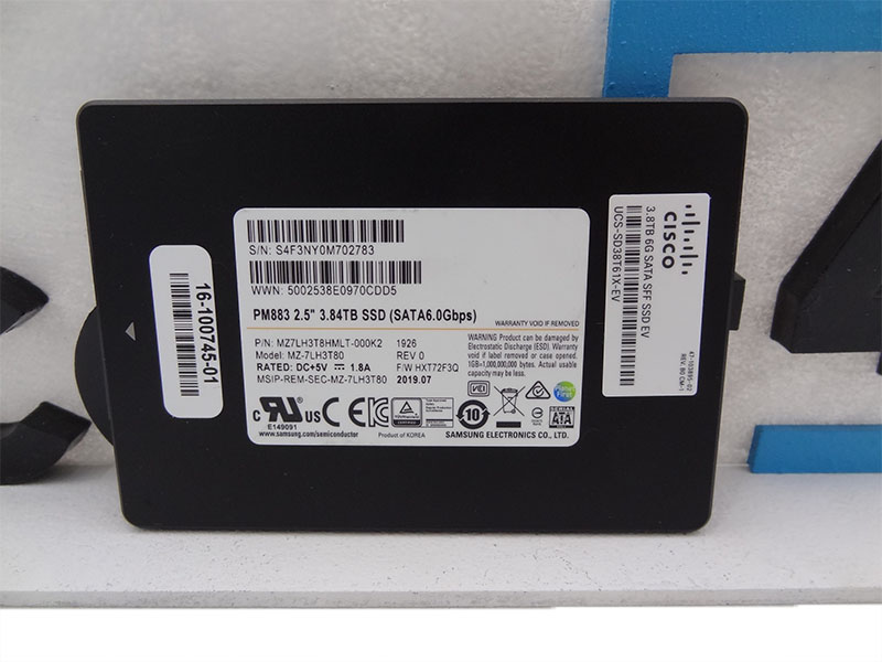 SAMSUNG MZ7LH3T8HMLT 3.84TB SATA PM883 6GBPS 2.5 SSD